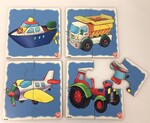 Transport: 4-piece puzzles x4