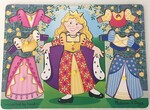 Princess dress-up mix & match: 8-piece peg puzzle