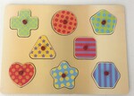 Shapes: 8 piece peg puzzle