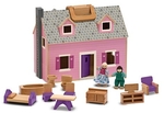 Wooden dollhouse