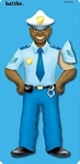 Essential service people – police officer: 14-piece Tuzzle puzzle