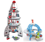 Four Stage Rocket Ship & UFO