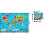 Giant World Map: 48-piece puzzle
