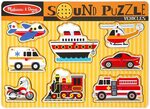 Vehicles 8-piece Sound Peg Puzzle