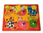 Animal Shapes 6-piece chunky peg puzzle