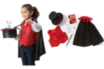 Magician Costume & Magic Trick Set (Size 3-6 years)