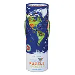 World Animals: 200-piece Puzzle and Poster - NO COUNTING