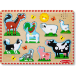 Farm Animals: 8-piece Sound Puzzle