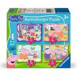Peppa Pig 4 in a Box: 12,16, 20 and 24 piece puzzles