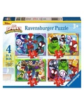 Spidey & His Amazing Friends 4 in a Box: 12,16, 20 and 24 piece puzzles