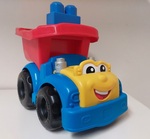 Mega Block Truck (Blue, Yellow, Red and Black)