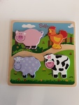 Wooden farm animal puzzle