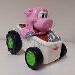 Pig Driving a Bathtub