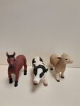 Three farm animals