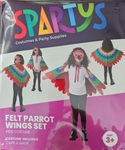 Felt parrot wings costume 