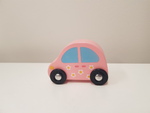 Pink Wooden Car