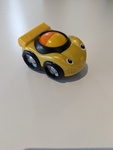 Fisher Price Roller Ball Yellow Race Car