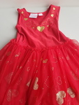 Red Dress With Gold Hearts