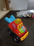 Plastic toy car that makes noise