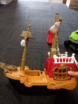 Plastic pirate ship