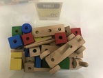 Box of Mixed Wooden Blocks
