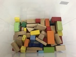 Box of Mixed Wooden Blocks