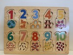 Bigjigs Toys Picture and Number Matching Puzzle (BJ535)
