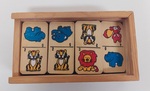 Dominoes in Wooden Box