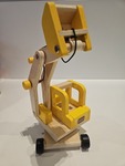 Yellow Wooden Excavator