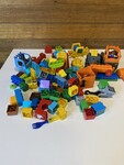 Lot of Duplo Assorted Blocks, Figures, Base Plates, Idea Booklets