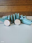 Wooden Pull-along Crocodile