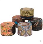 Billyara - Aboriginal Art Poufs - Set of 2