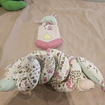 Baby Rattles Bed Crib Hanging Floral-printed Baby Plush Toy