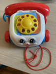 2000 retro chatterbox rotary dial telephone pull toy