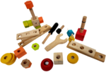 Wooden nuts and bolts