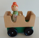 Wooden Wagon with character