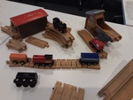 Wooden train tracks