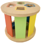 Wooden shape sorter