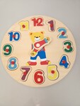 Teddy bear clock puzzle