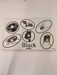 Black colour association puzzle