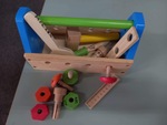 Wooden tool box