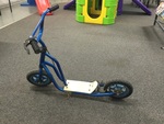 Blue Scooter With 2 Wheels