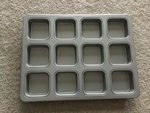 Square cupcake baking tray