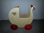 Dolls Pram - Wooden