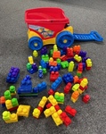 Mega blocks trailer and blocks