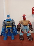 Batman and Spiderman faction figures