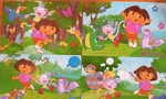 Dora Puzzles x 4
