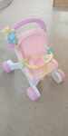 Pink Plastic Doll Stroller 