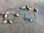 Flexible Road Track & Wooden Construction Vehicle Set 