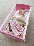Doll Set - Cradle, Doll, Bedding & Clothing 